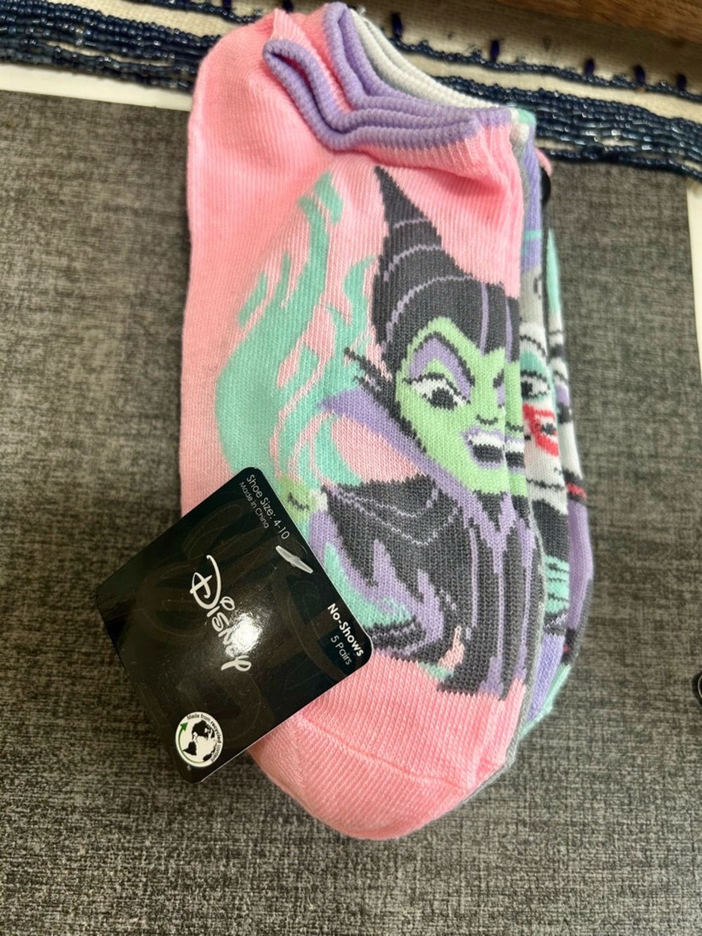 Disney Villains Sock- 5 pack - Picture 2 of 2